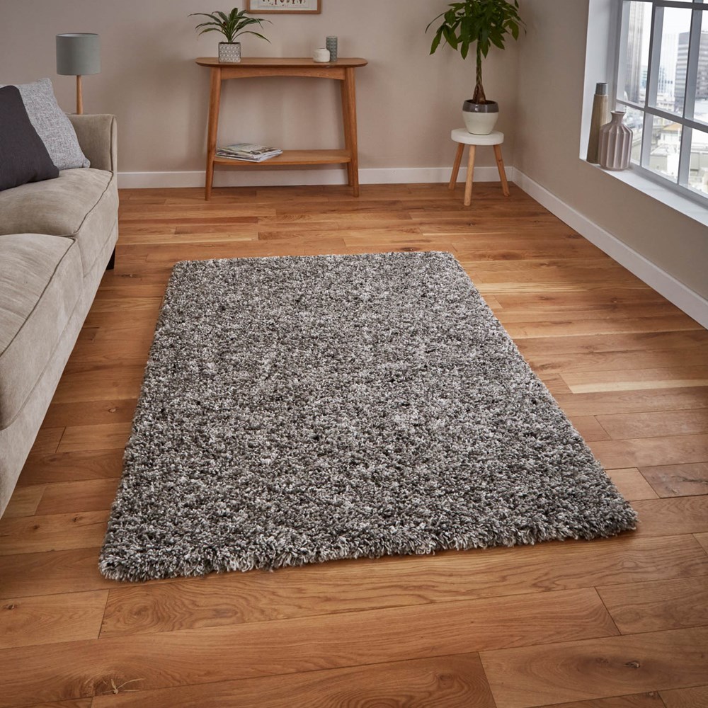 Vista Shaggy Rugs 3547 in Silver